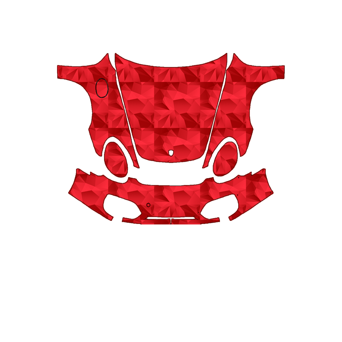 Porsche Boxster Spyder 2011–2012 Full Front PPF pattern