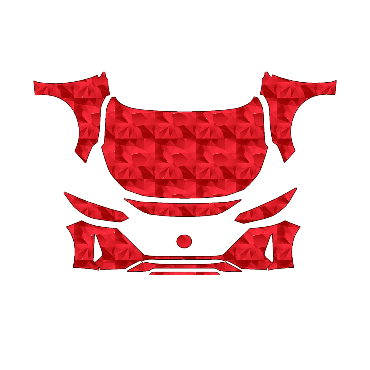 Nissan Sentra 2024–2025 Full Front PPF pattern