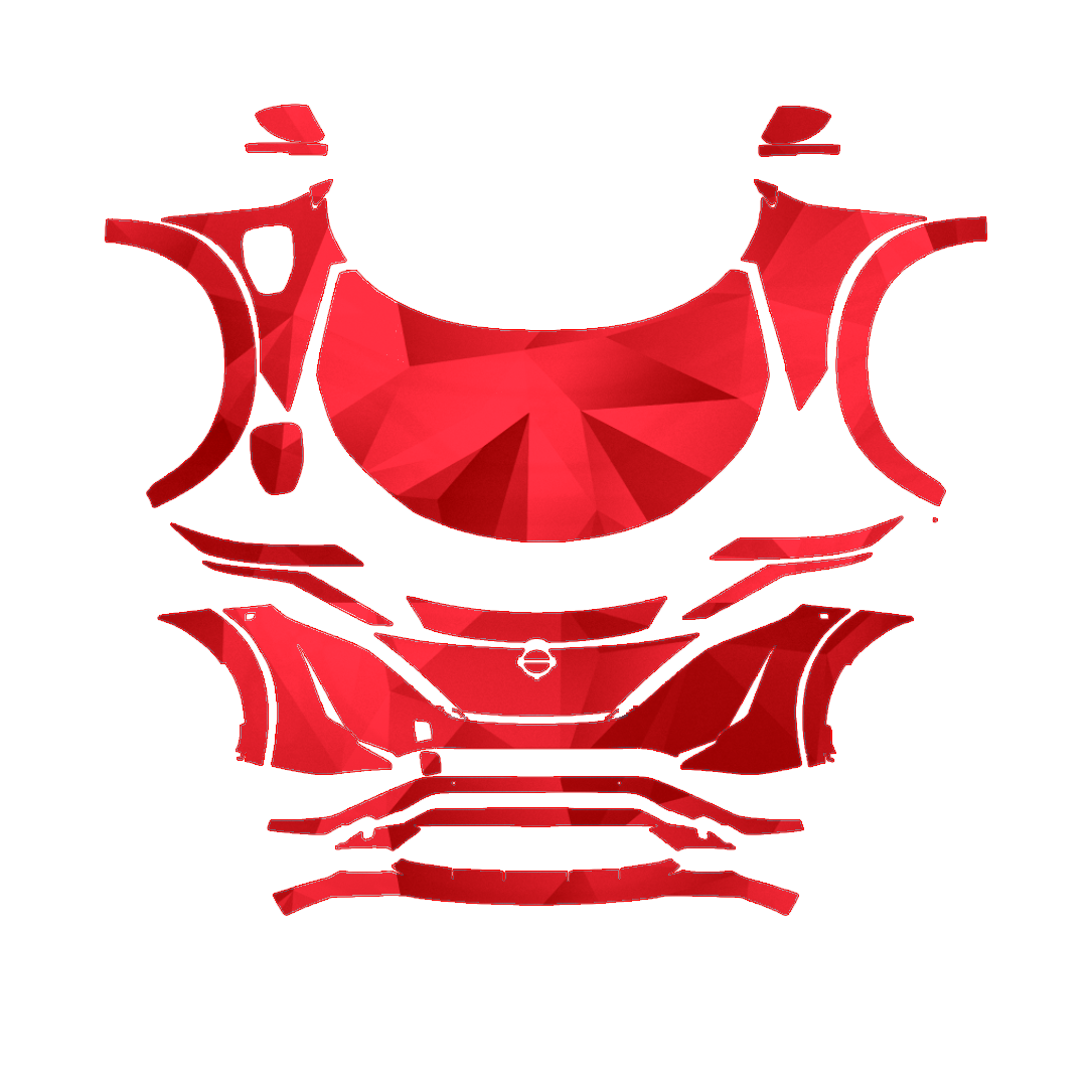 Nissan ARIYA 2023–2025 Full Front PPF pattern