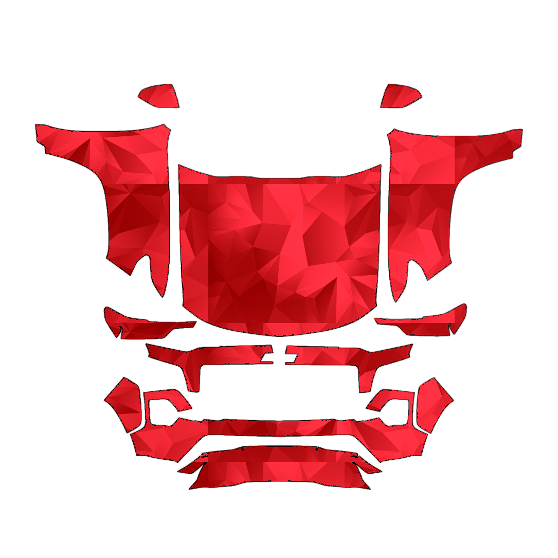 Chevrolet Colorado Z71 2023–2026 Full Front PPF pattern