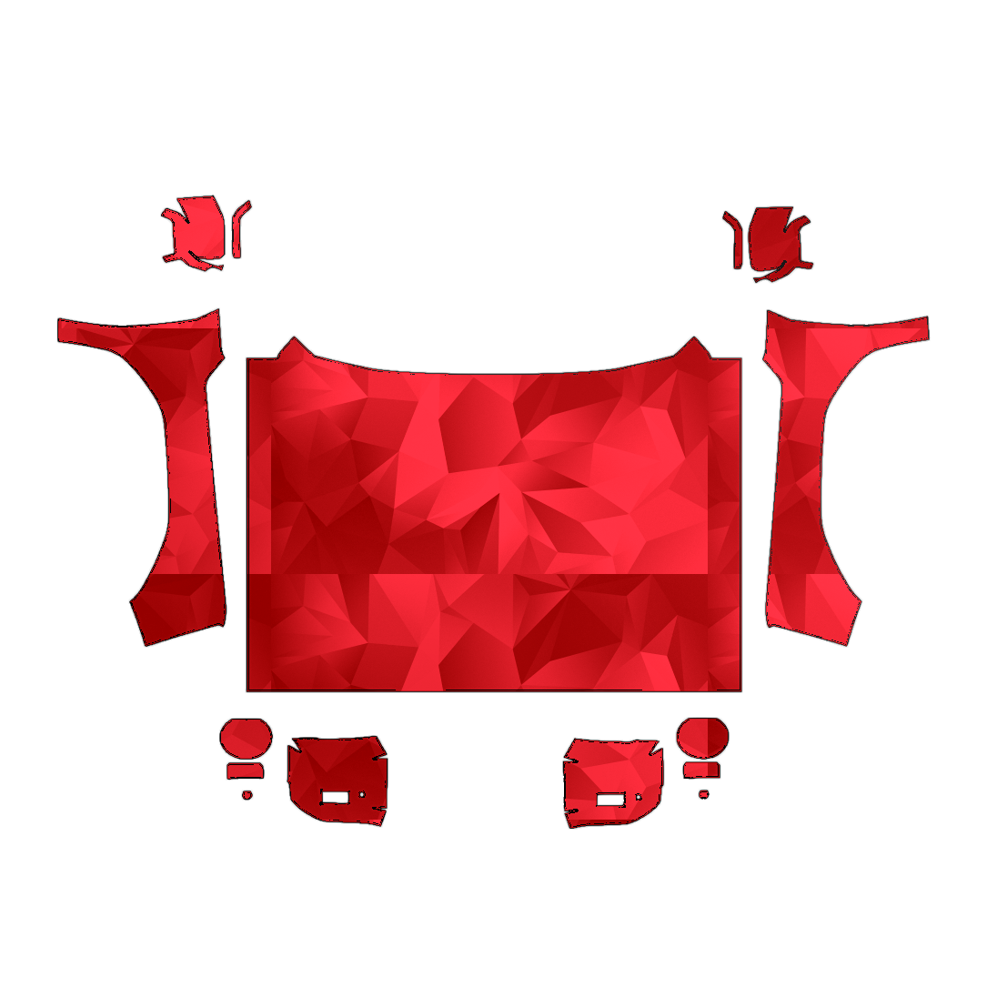 Toyota Land Cruiser 2024–2027 Full Front PPF pattern