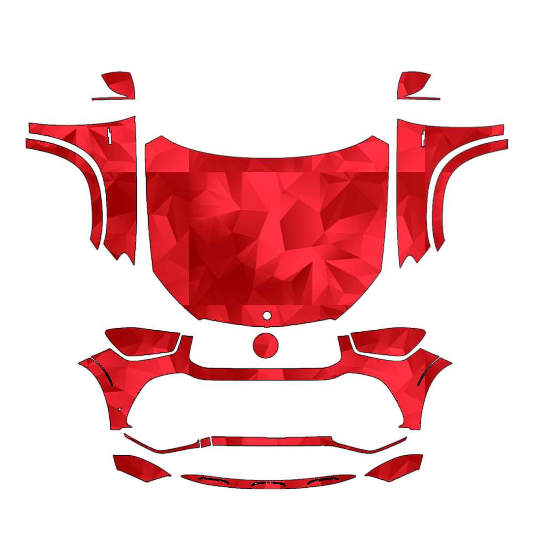 Mercedes-Benz GLE-Class Coupe 2025–2026 Full Front PPF pattern