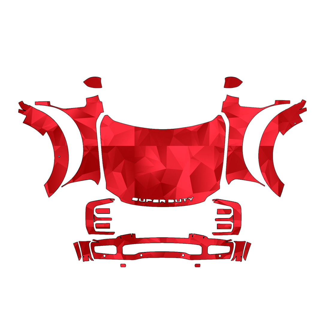 Ford F-450 Super Duty 2023–2026 Full Front PPF pattern