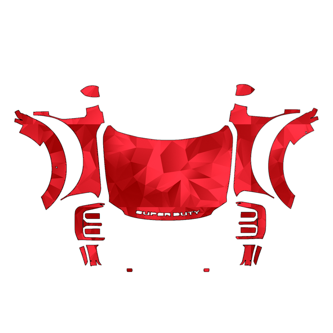 Ford F-450 Super Duty 2023–2026 Full Front PPF pattern