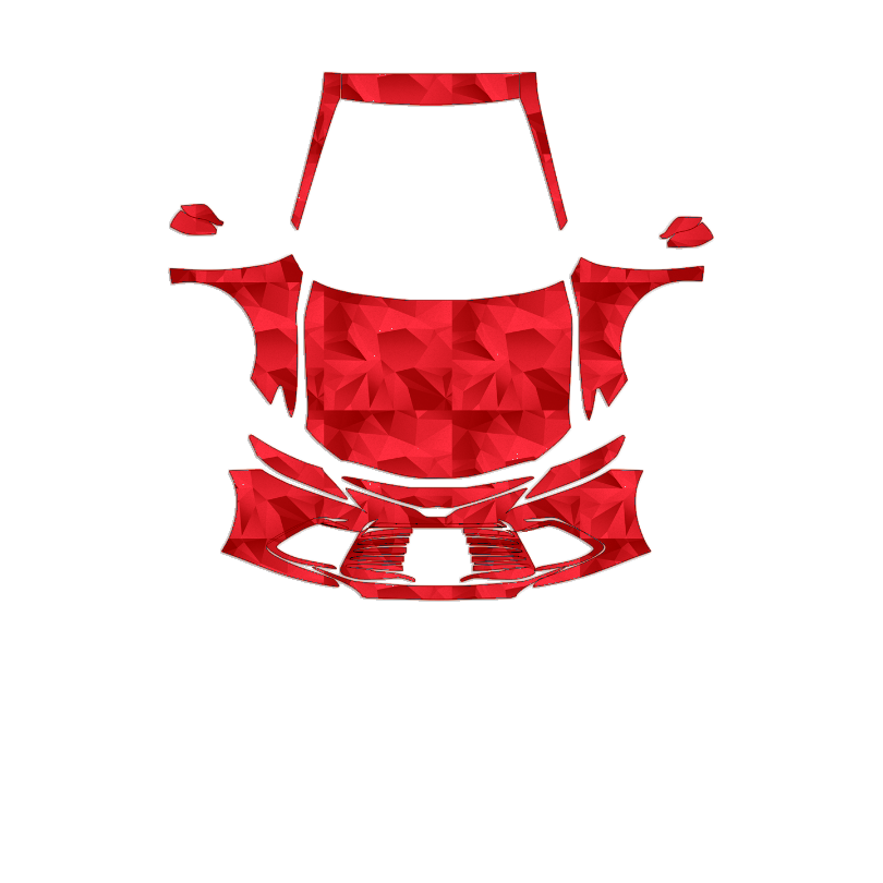 Toyota Camry 2021–2022 Full Front+ PPF cut pattern