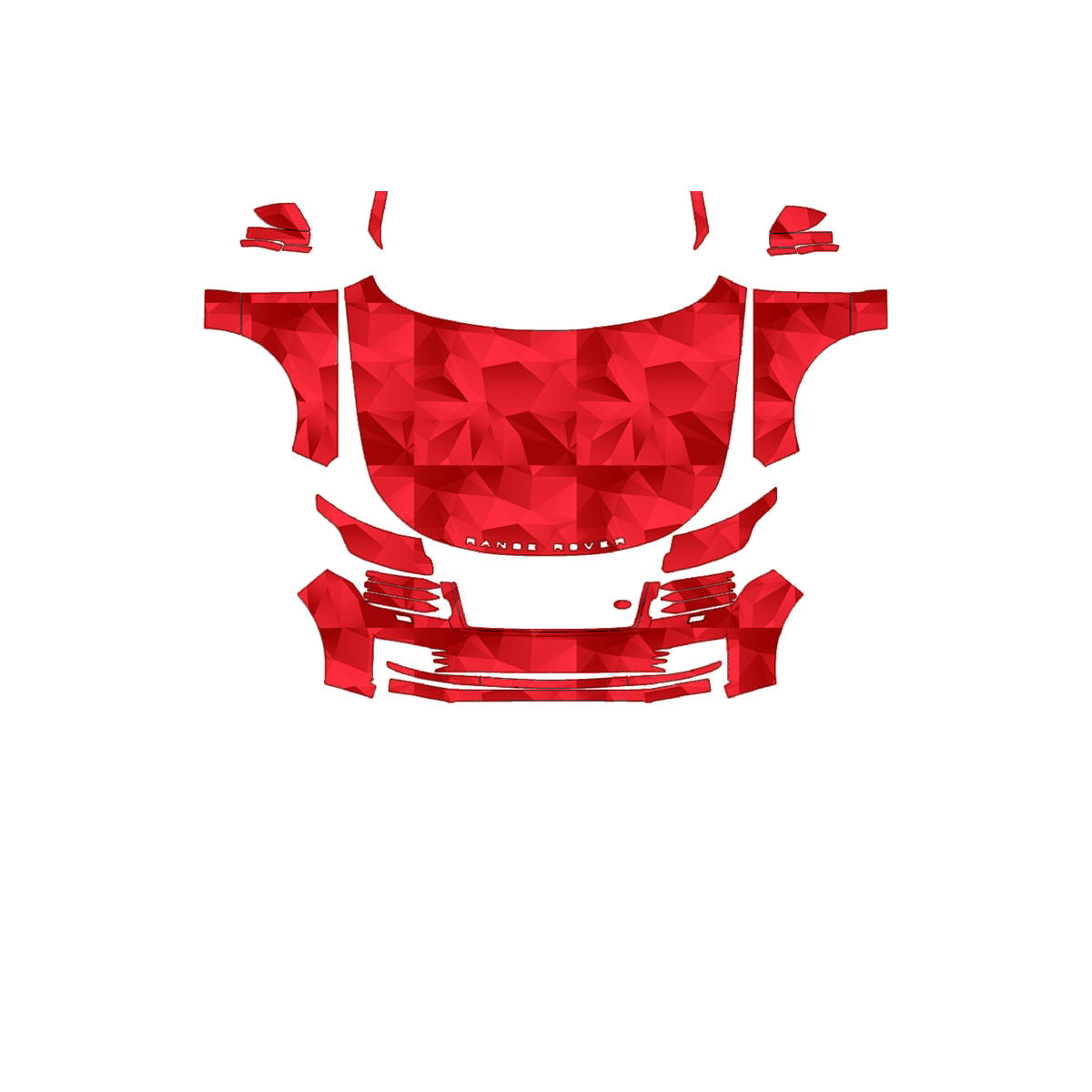 Land Rover Range Rover Sport 2018–2022 Full Front+ PPF cut pattern