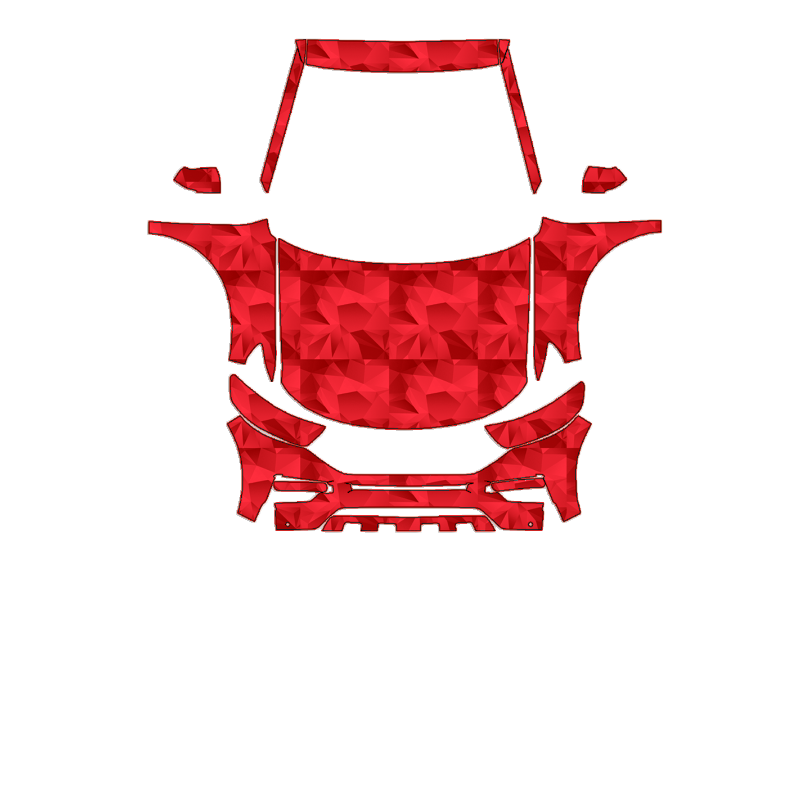 Ford Explorer 2020–2022 Full Front+ PPF cut pattern