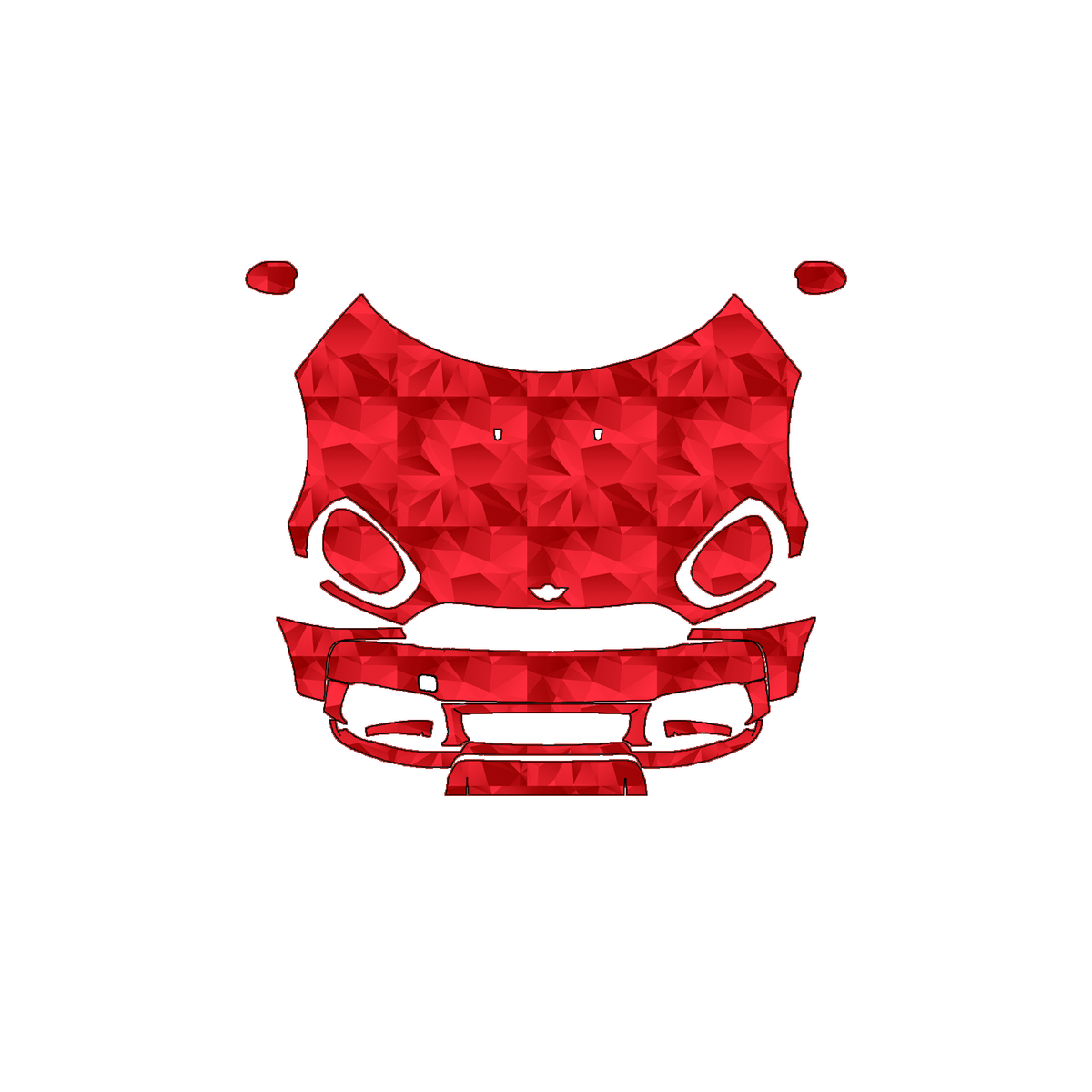 Mini Countryman 2017–2020 Full Front+ PPF cut pattern