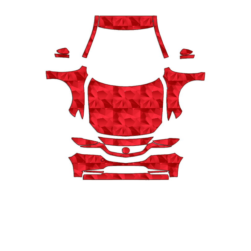 Mazda Mazda6 2018–2021 Full Front+ PPF cut pattern