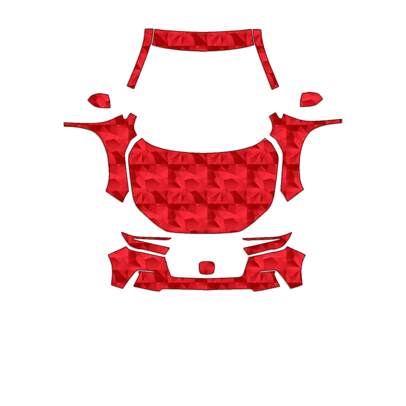 Honda Pilot 2023–2025 Full Front+ PPF cut pattern
