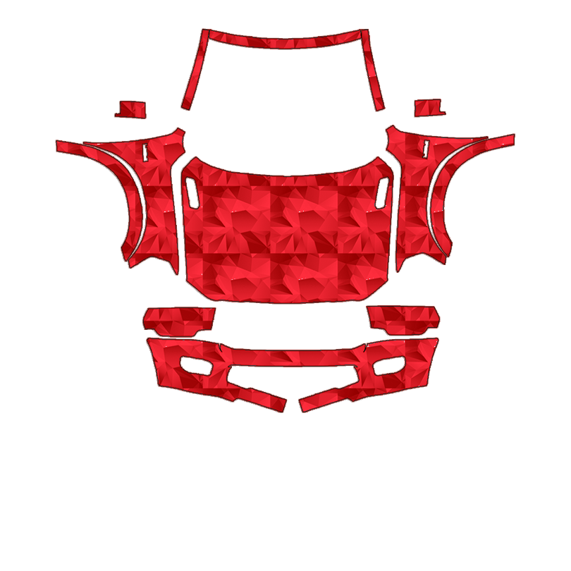 Ram 3500 2021–2024 Full Front+ PPF cut pattern