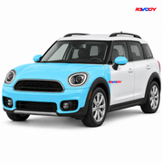 MINI Cooper Countryman 2021–2022 Full Front coverage in blue with RAVOOY logo