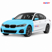 BMW 3 Series 2019–2022 Full Front coverage in blue with RAVOOY logo