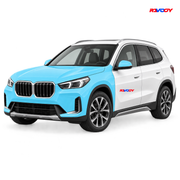 BMW X1 2023–2026 Full Front coverage in blue with RAVOOY logo