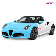 Alfa Romeo 4C Spider 2015–2020 Full Front coverage in blue with RAVOOY logo