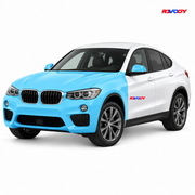 BMW X4 2015–2018 Full Front coverage in blue with RAVOOY logo
