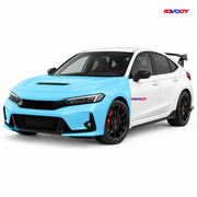 Honda Civic Type R 2023–2025 Full Front coverage in blue with RAVOOY logo
