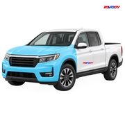 Honda Ridgeline 2021–2026 Full Front coverage in blue with RAVOOY logo