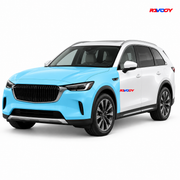 Mazda CX-90 PHEV 2024–2026 Full Front coverage in blue with RAVOOY logo