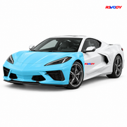 Chevrolet Corvette E-Ray 2024–2026 Full Front coverage in blue with RAVOOY logo