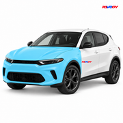 Dodge Hornet PHEV 2024–2025 Full Front coverage in blue with RAVOOY logo