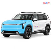 Kia EV9 2024–2026 Full Front coverage in blue with RAVOOY logo
