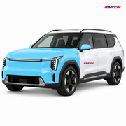 Kia EV9 2024–2026 Full Front coverage in blue with RAVOOY logo