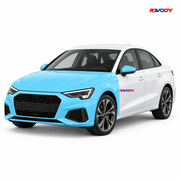 Audi A3 2021 Full Front coverage in blue with RAVOOY logo