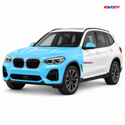 BMW X3 2020–2021 Full Front coverage in blue with RAVOOY logo