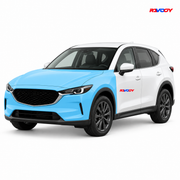 Mazda CX-5 2023–2025 Full Front coverage in blue with RAVOOY logo