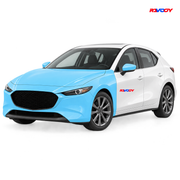 Mazda MAZDA3 2019–2021 Full Front coverage in blue with RAVOOY logo