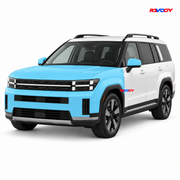 Hyundai Santa Fe 2024–2026 Full Front coverage in blue with RAVOOY logo