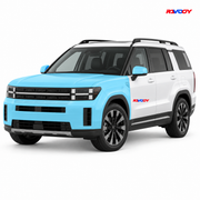 Hyundai Santa Fe 2024–2025 Full Front coverage in blue with RAVOOY logo