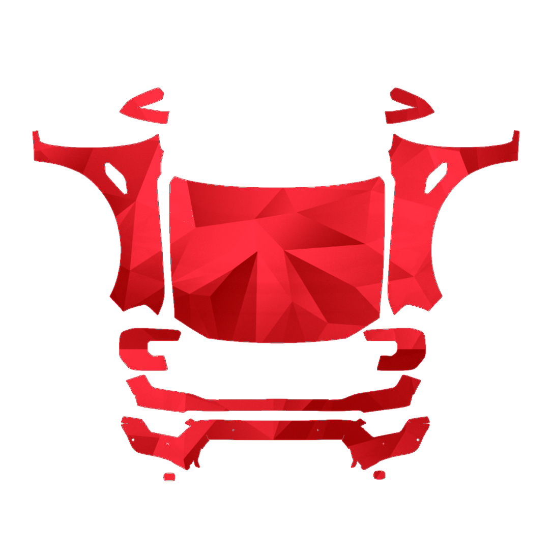 Ford Ranger 2024–2025 Full Front PPF pattern