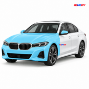 BMW 5 Series 2024–2026 Full Front coverage in blue with RAVOOY logo