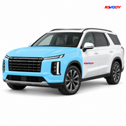 Hyundai Palisade 2023–2025 Full Front coverage in blue with RAVOOY logo