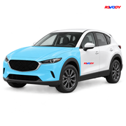 Mazda CX-30 2022–2025 Full Front coverage in blue with RAVOOY logo