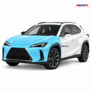 Lexus UX 2025–2026 Full Front coverage in blue with RAVOOY logo
