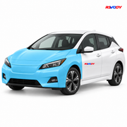 Nissan Leaf 2023–2025 Full Front coverage in blue with RAVOOY logo