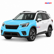 Subaru Forester 2025–2026 Full Front coverage in blue with RAVOOY logo