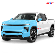 Chevrolet Silverado EV 2024 Full Front coverage in blue with RAVOOY logo