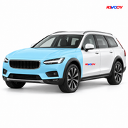 Volvo V90 Cross Country 2025–2026 Full Front coverage in blue with RAVOOY logo