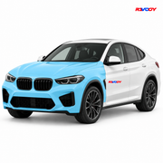 BMW X4 2022–2025 Full Front coverage in blue with RAVOOY logo