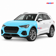 Audi Q3 2025 Full Front coverage in blue with RAVOOY logo