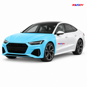 Audi S7 2019–2026 Full Front coverage in blue with RAVOOY logo