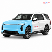 Cadillac Escalade IQ 2025–2026 Full Front coverage in blue with RAVOOY logo