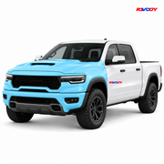 Ram 1500 2025–2026 Full Front coverage in blue with RAVOOY logo