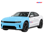 Dodge Charger Daytona 2024–2026 Full Front coverage in blue with RAVOOY logo