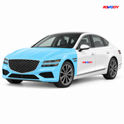 Genesis G80 2025–2026 Full Front coverage in blue with RAVOOY logo
