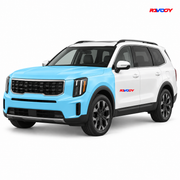 Kia Telluride 2023–2025 Full Front coverage in blue with RAVOOY logo